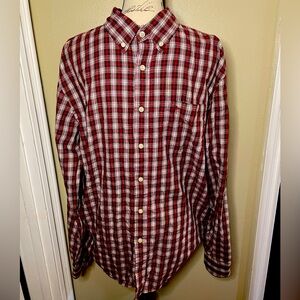 Dockers flannel shirt Long sleeve Great Casual Business Shirt Size: Large.